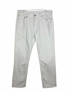 Levi 541 White Athletic Taper Jeans Flex Stretch Size 33 X 30